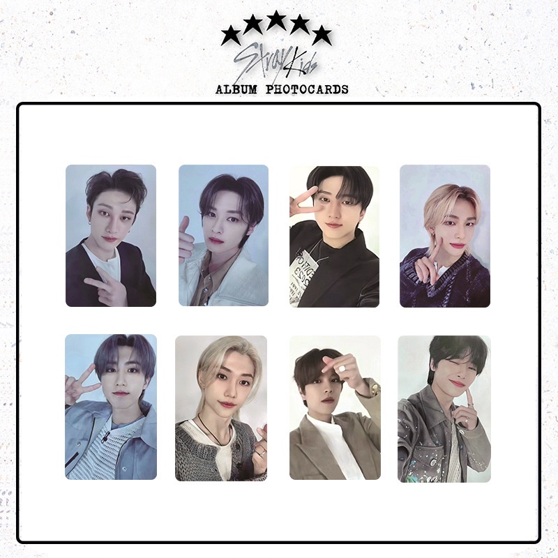 8pcs /set Album STRAY KIDS 5-STAR Photocards Kartu Lomo Straykids Stage Belakang Kpop Postcards Series