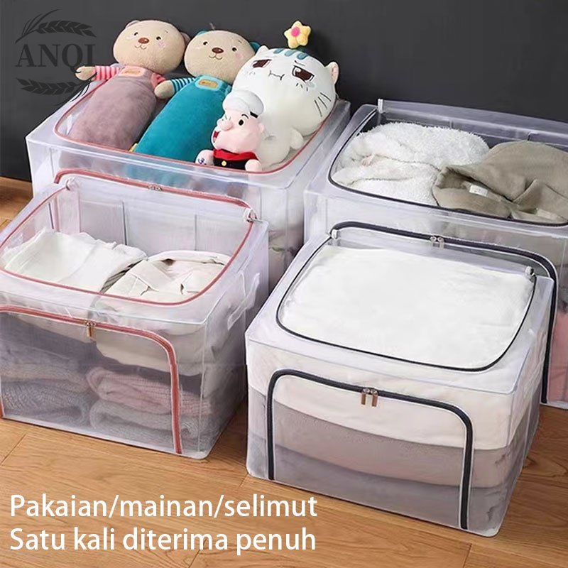 ANQI 1888 Storage Box Transparan / Tempat Penyimpanan Serbaguna VS-140