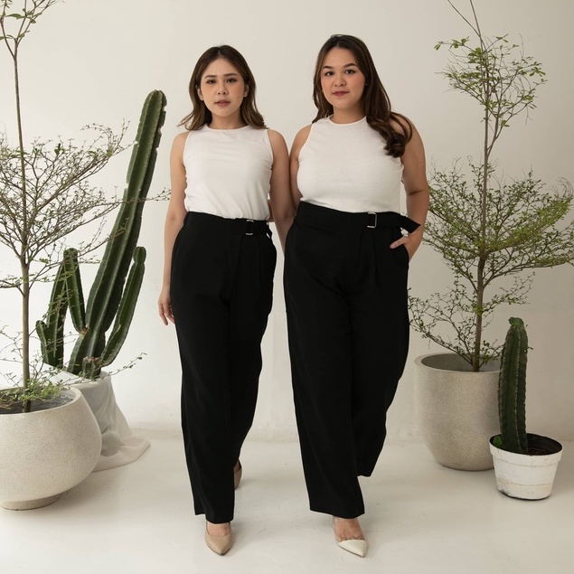 [Ms Daisy x Jourimanzky] Chic belted pants / Celana Panjang Wanita / Kulot / Culotte