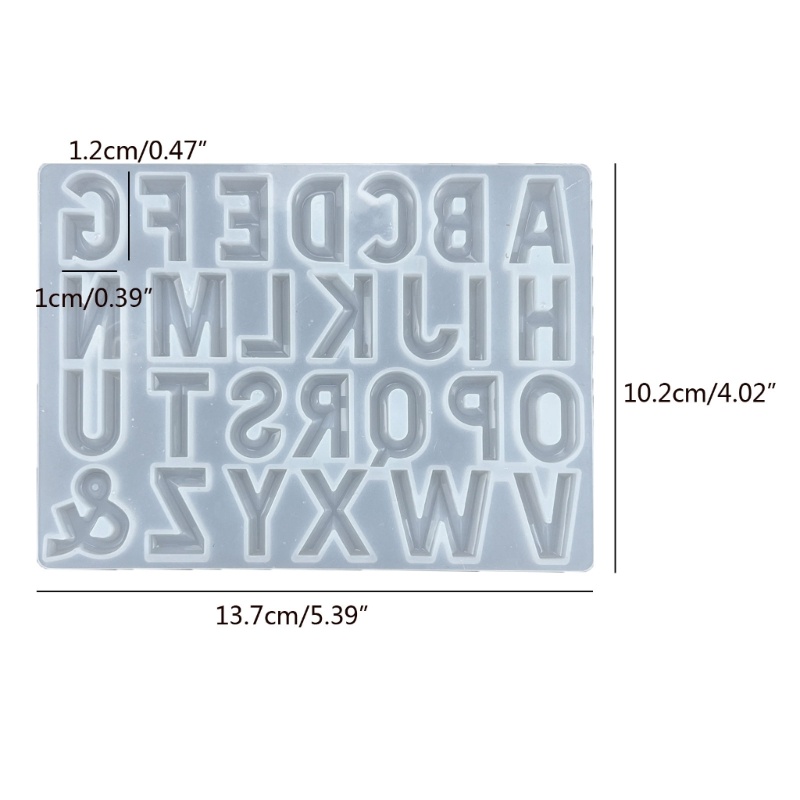 Siy Cetakan Resin Silikon DIY Casting Mold Cetakan Pengecoran Resin Bentuk Huruf Besar Cetakan Silikon Cetakan Perhiasan Untuk Craf