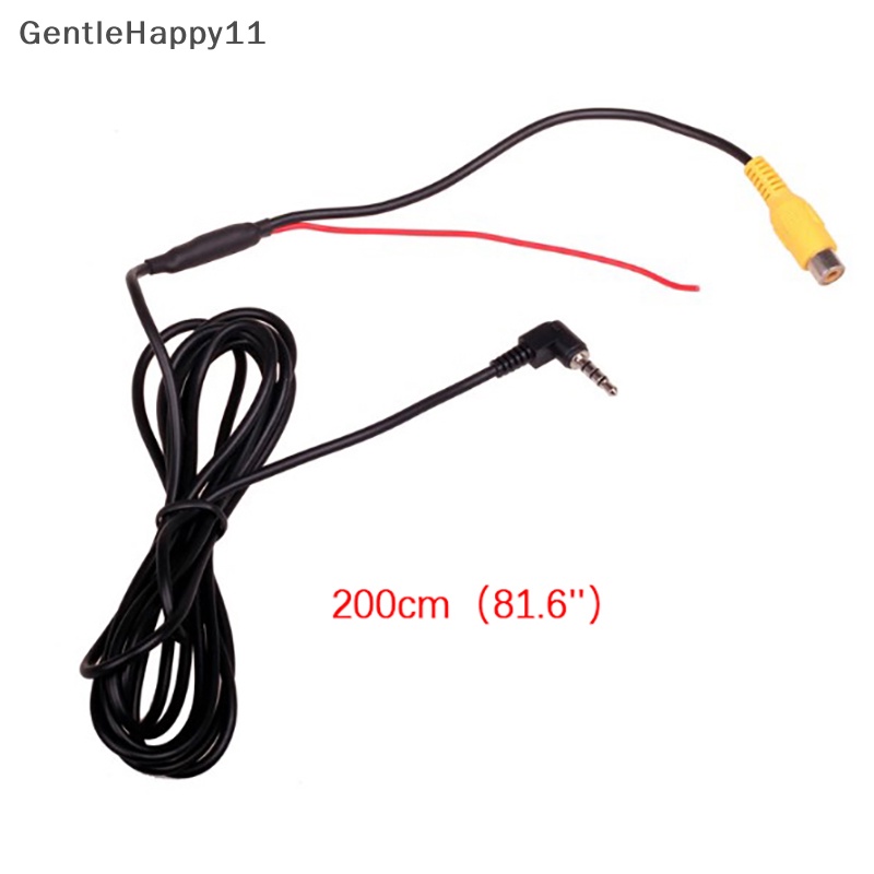 Gentlehappy 1Pc Kabel RCA Ke 2.5mm AV IN Converter Untuk Kamera Parkir Mundur Tampilan Belakang Mobil id