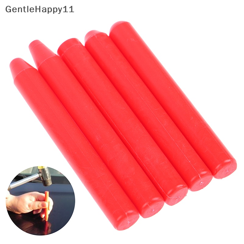 Gentlehappy 5Pcs /set Dent Removal Auto Repair Tool Kit Reparasi Penyok Mobil Merah Nilon Tap Pen id