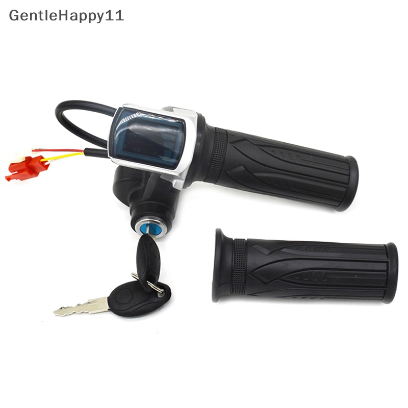 Gentlehappy Throttle Sepeda Listrik Akselerator 36V48V Untuk E-bike/ Stang Throttle Aksesori Skuter Listrik Dengan Display LED id