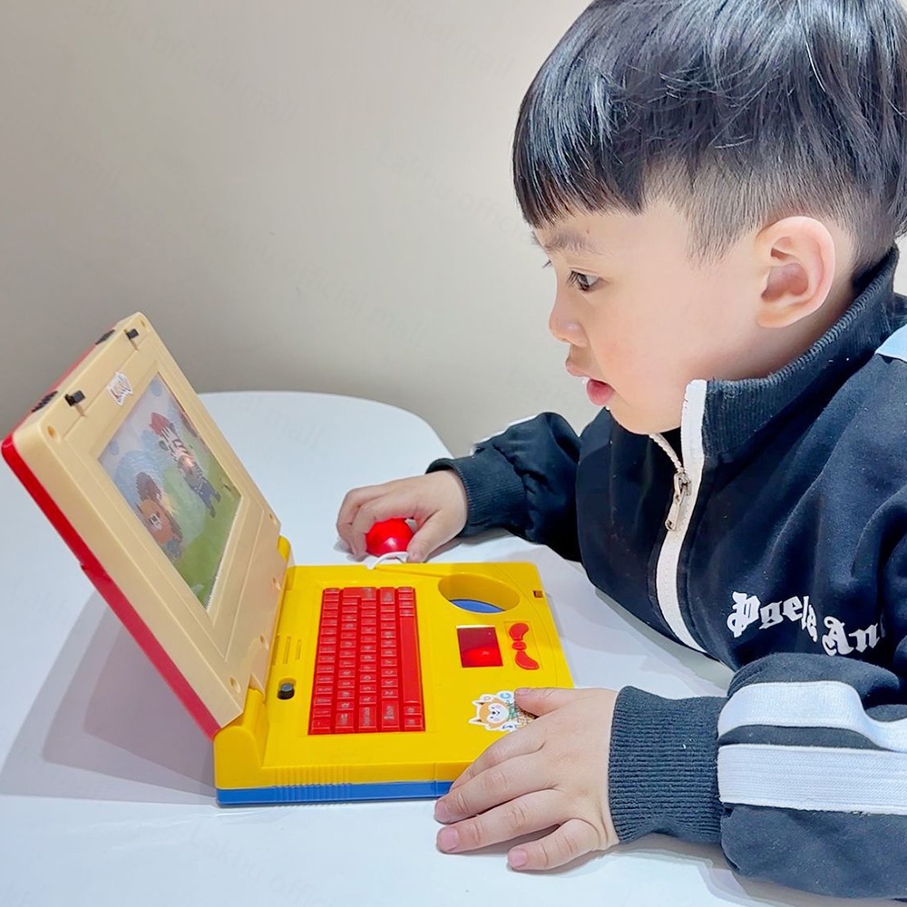 JCHO Mainan Edukasi Laptop Anak Mini Laptop Anak Bayi Belajar Dengan Layar Alat Bantu Belajar Learning Korea