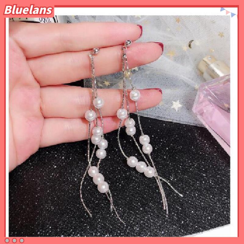 [BLS] Anting Panjang Rumbai Mutiara Korea