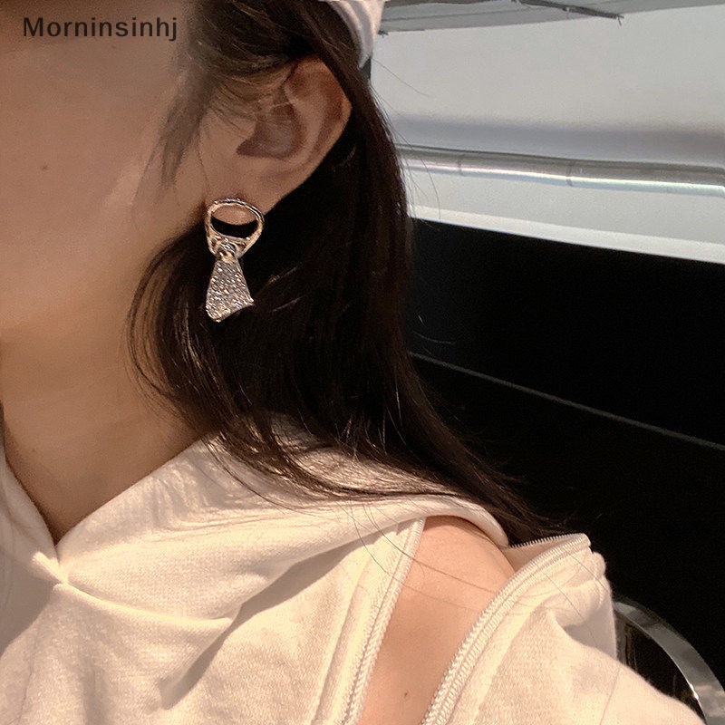 Mornin 1pasang Kaleng Tarik Cincin Anting Berlian Imitasi Fashion Perhiasan Kristal Untuk Wanita Temperamen Paduan Drop Anting Trendi Pesta Hadiah id