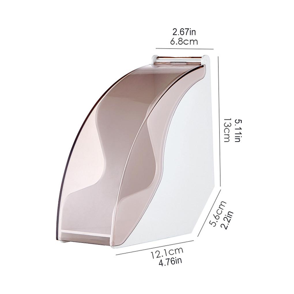 Tempat Saringan Kopi Bentuk Kerucut Hand Drip Paper Storage Box Rotatable Acrylic Reusable Container Cafe Meja Laci
