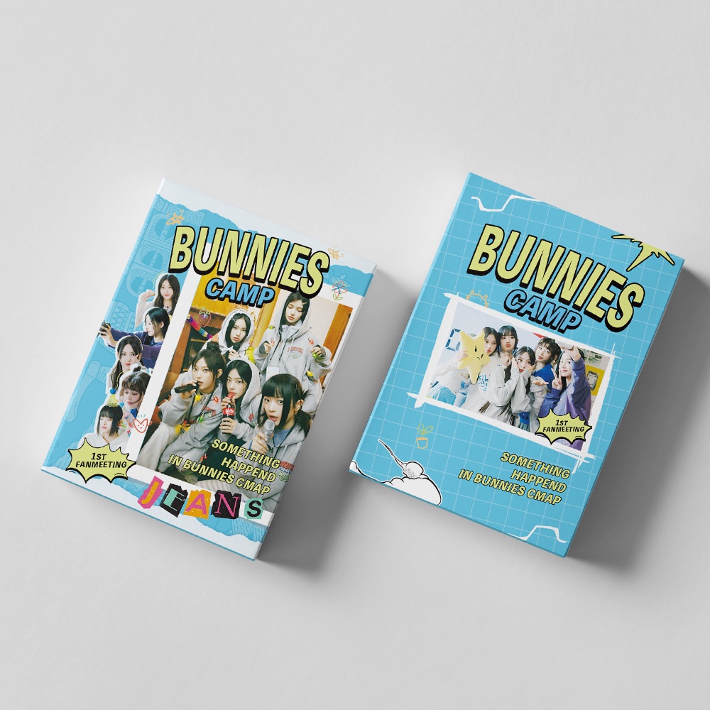 55pcs /box NJ Photocards Album BUNNIES CAMP Kartu Lomo NJ Kpop Postcards