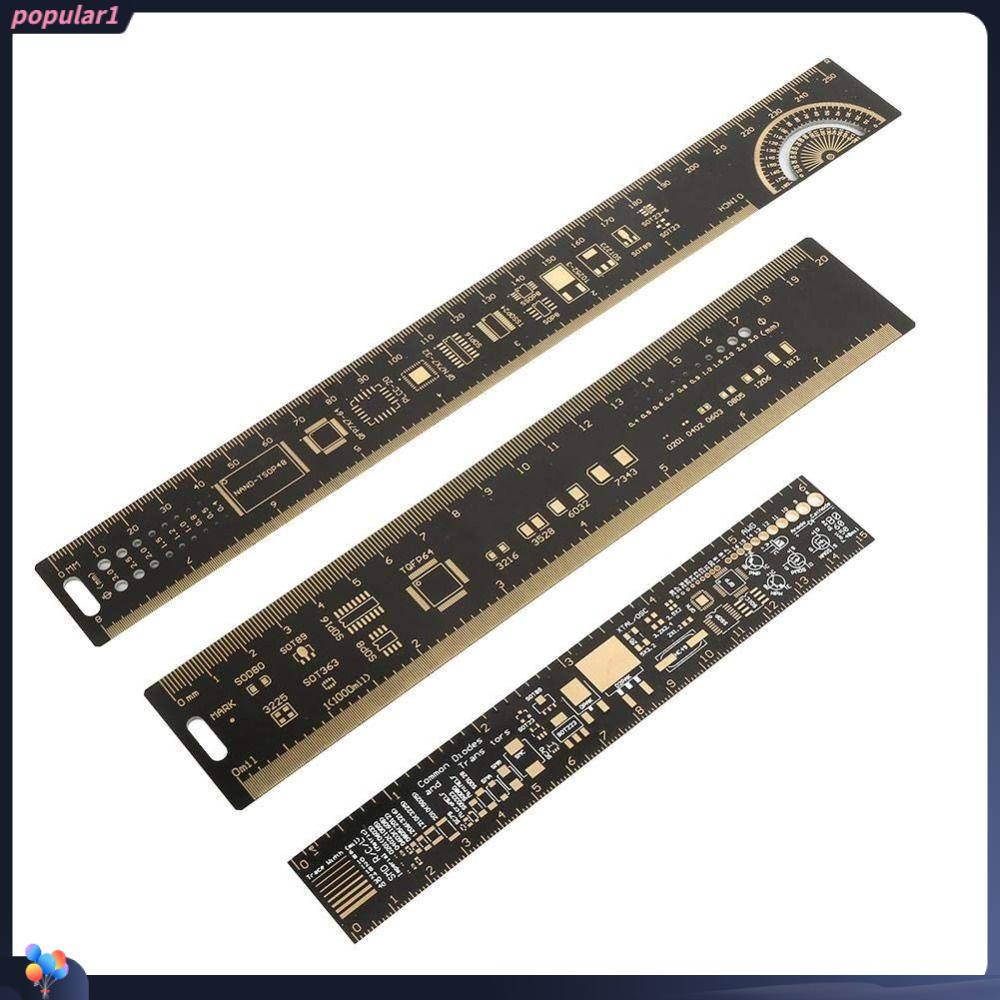 POPULAR Populer 3jenis Set 6.3 /7.87 /10.23 inch IC Lead Pitch Meja Perbandingan Dengan Perangkat Busur Derajat Multifungsi