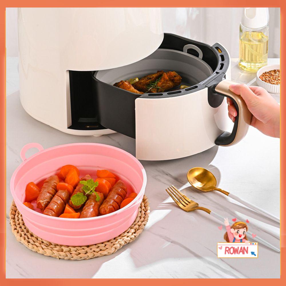 R-FLOWER Panci Silikon Lipat Pengganti Memasak Reusable AirFryer Aksesoris Baking Basket