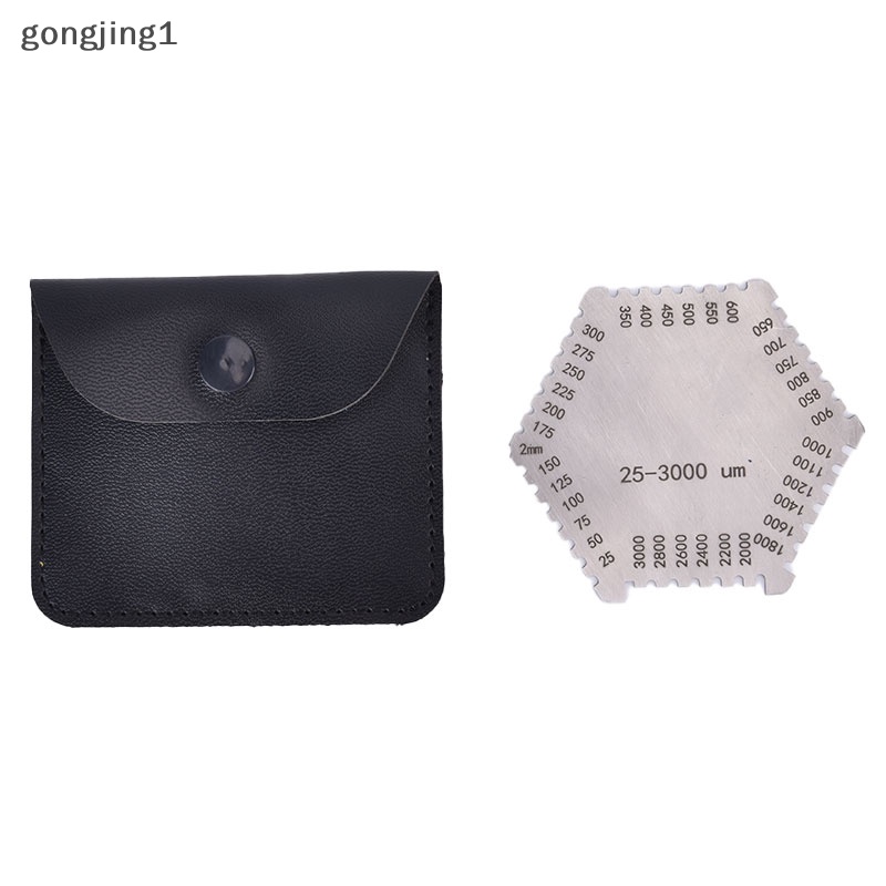 Ggg Wet Film Comb Gauge Coag Alat Tester Pengukur Ketebalan 25-3000um Silver ID