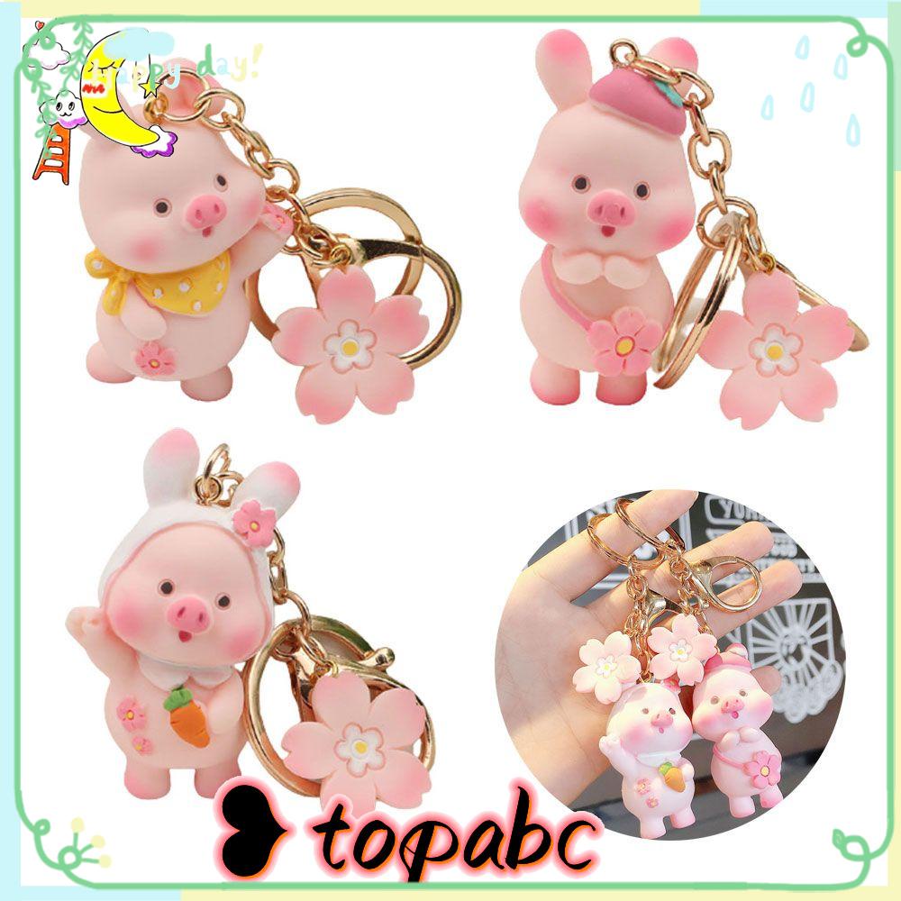 TOP Keyring Couple Hadiah Liontin Kartun Lucu