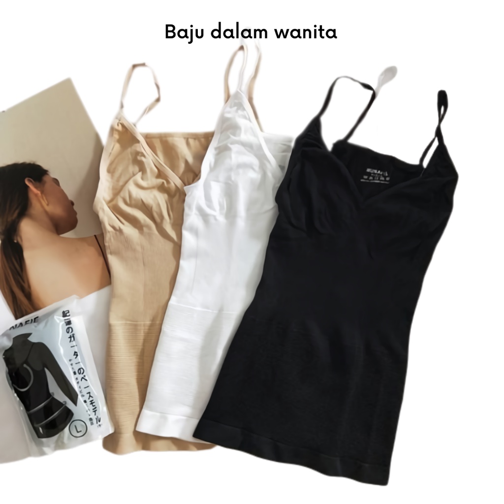 GOS - D314 - Baju Dalam Wanita / Munafi Camisole Top Pelangsing Perut / Atasan Wanita Slimming