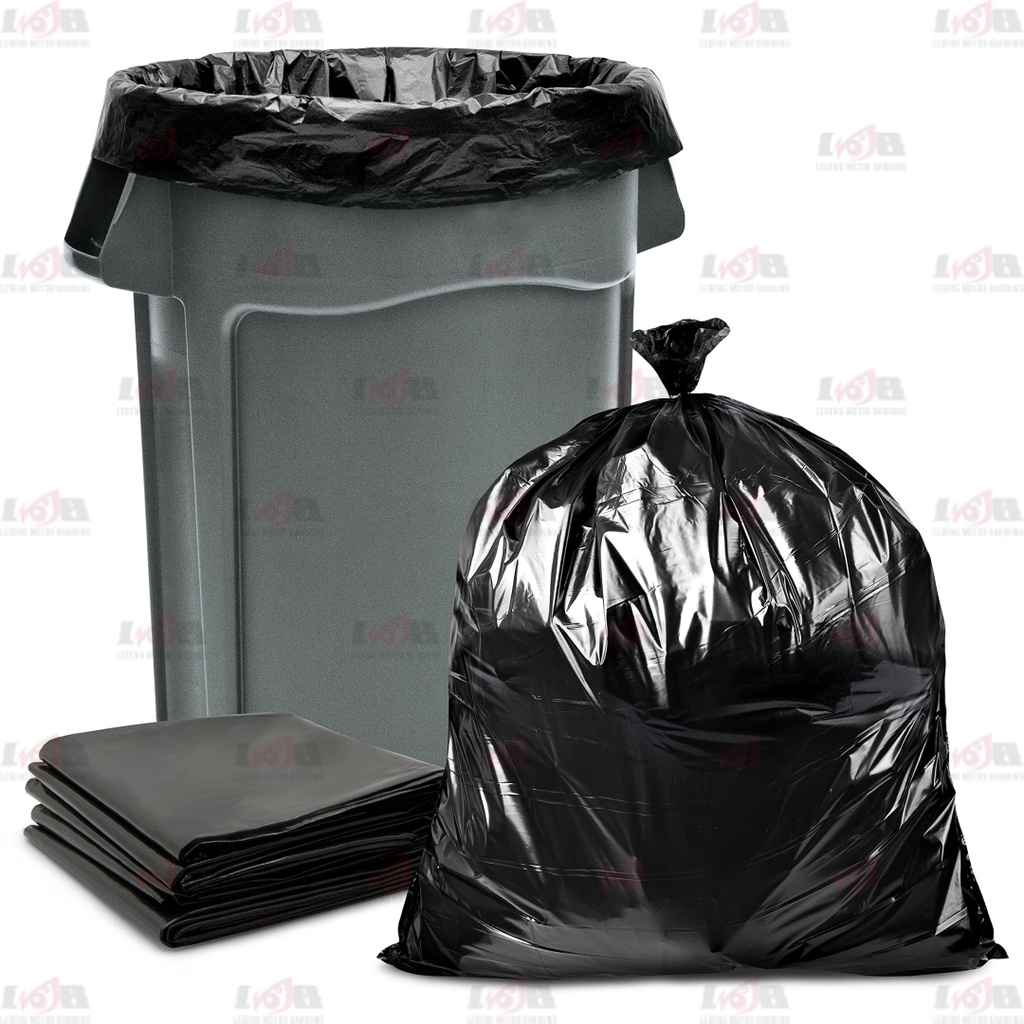 Kresek Sampah Hitam 80x120 Kantong Plastik Trash Bag Besar Jumbo HD PE