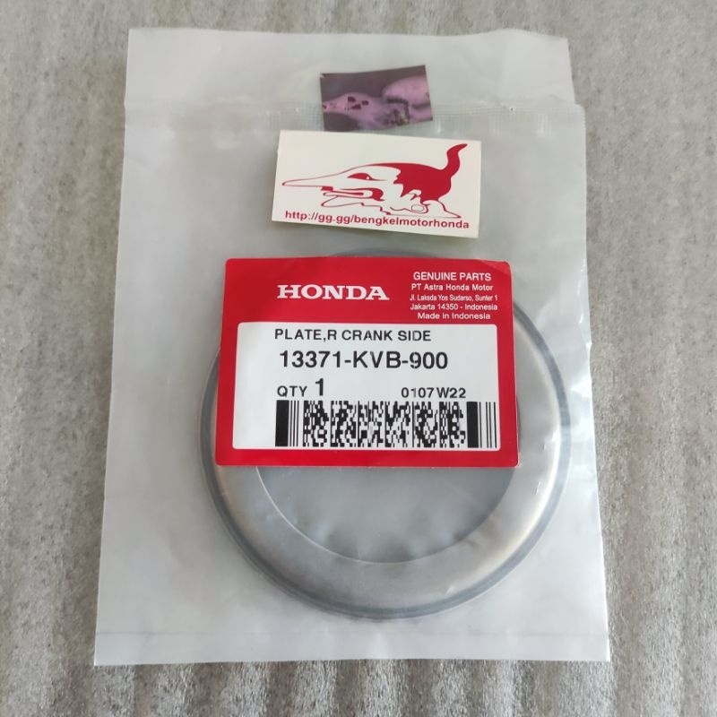 Plate R Crank Side Plat Kruk As Kanan Vario 110 Karbu CW Dan Techno Ori AHM 13371KVB900