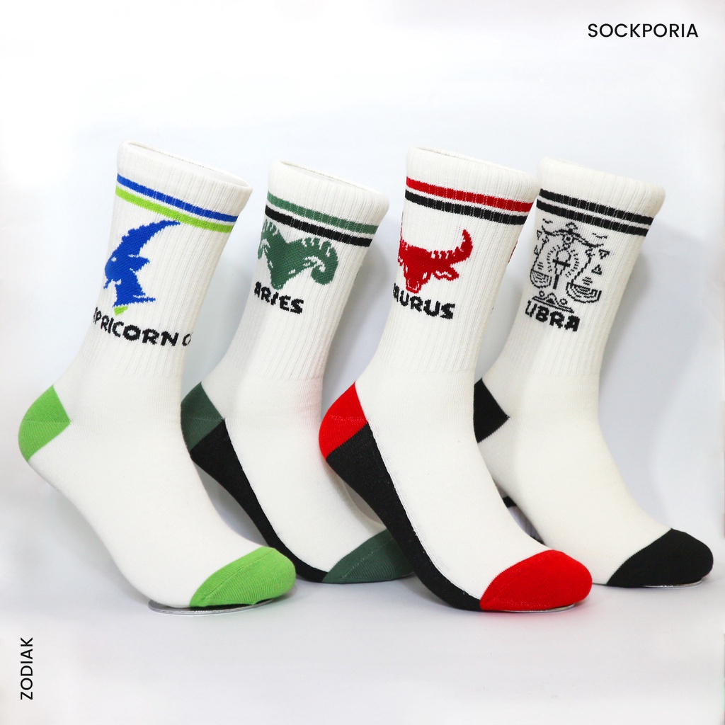 Kaos kaki Motif Oldskull - Zodiak