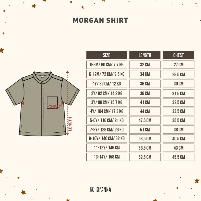 BOHOPANNA - Morgan Shirt | Atasan Anak