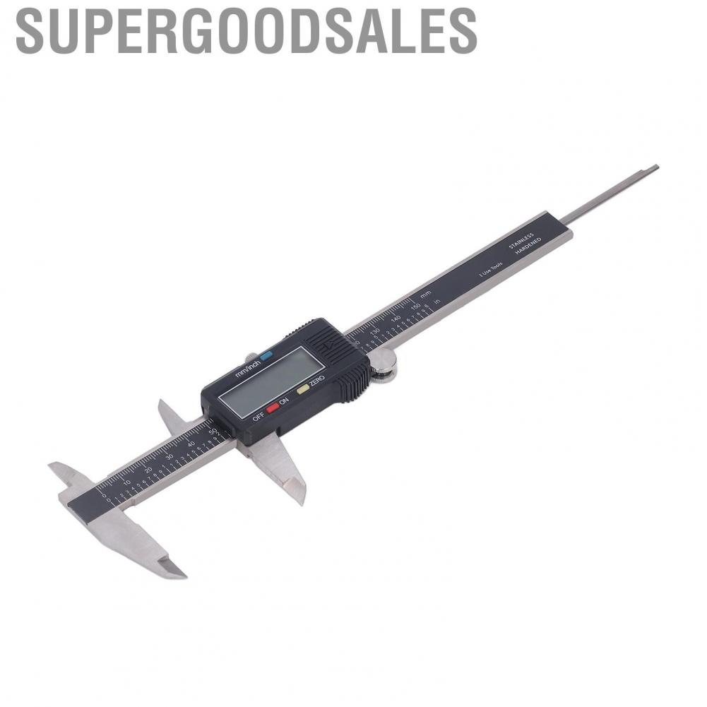 Supergoodsales Vernier Caliper  Stainless Steel Easy Operation 0‑150mm Digital for Measuring