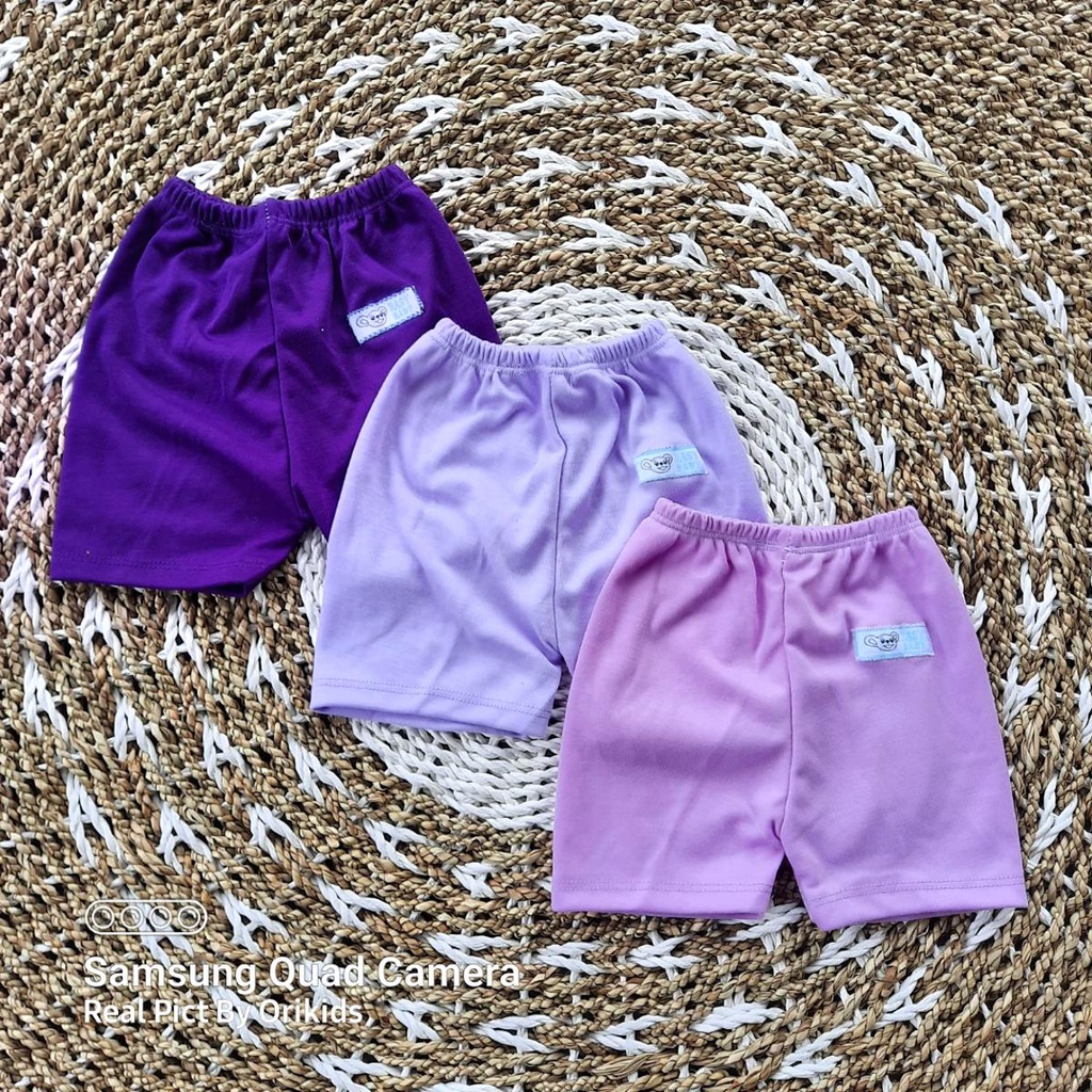 12pcs/1lusin Celana Pendek Bayi cewek cowok 3 6 Bulan karakter Polos lembut nyaman