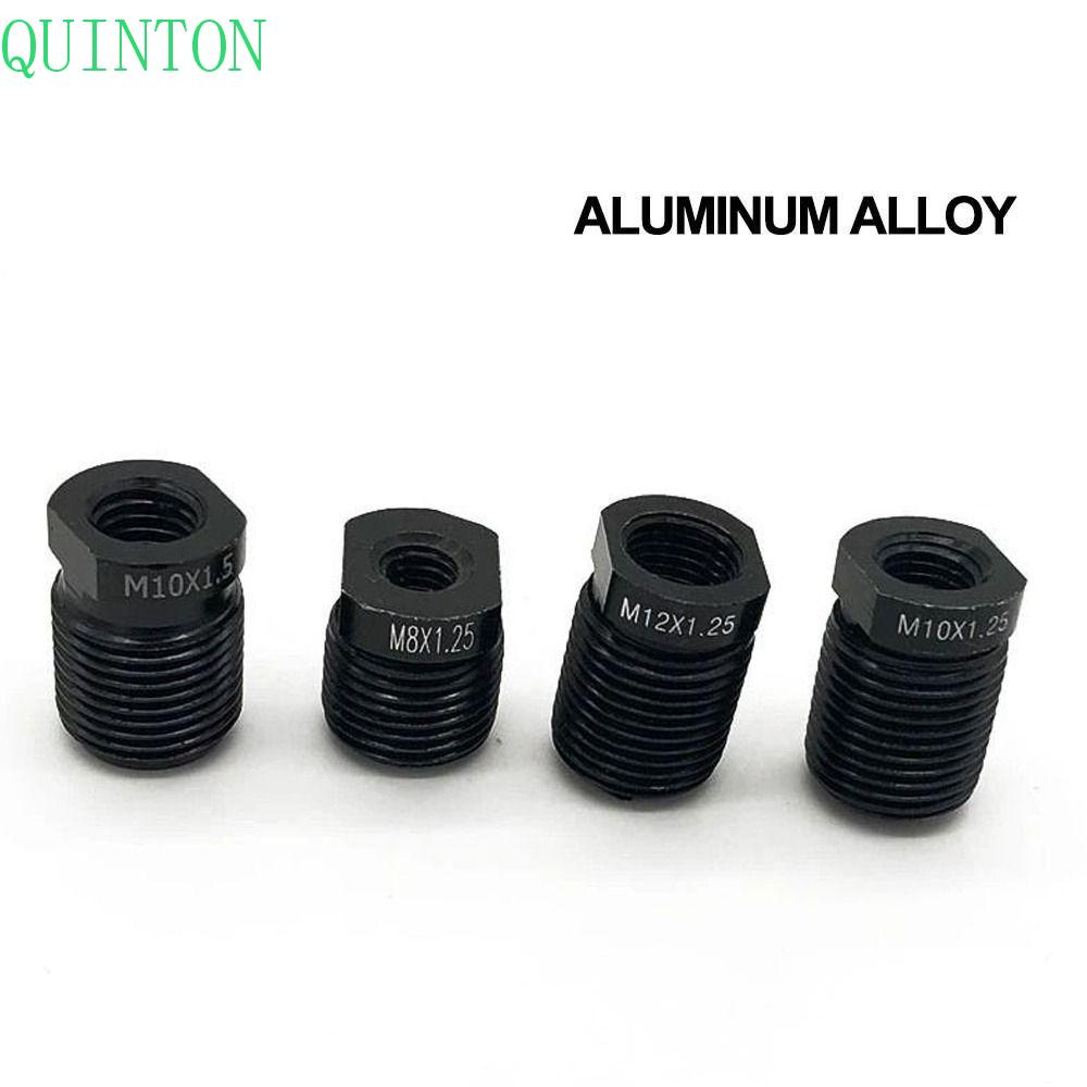 QUINTON Adaptor Knob Shift M12*1.25 Hitam M8 M10 M12 M8*1.25 Aluminium Alloy M10*1.5 Knob Shifter