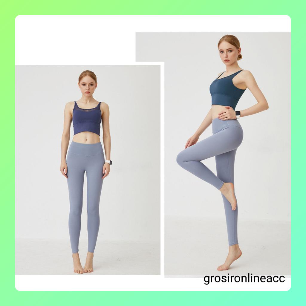 Celana Legging Panjang kurus membentuk yoga perut langsing WT01