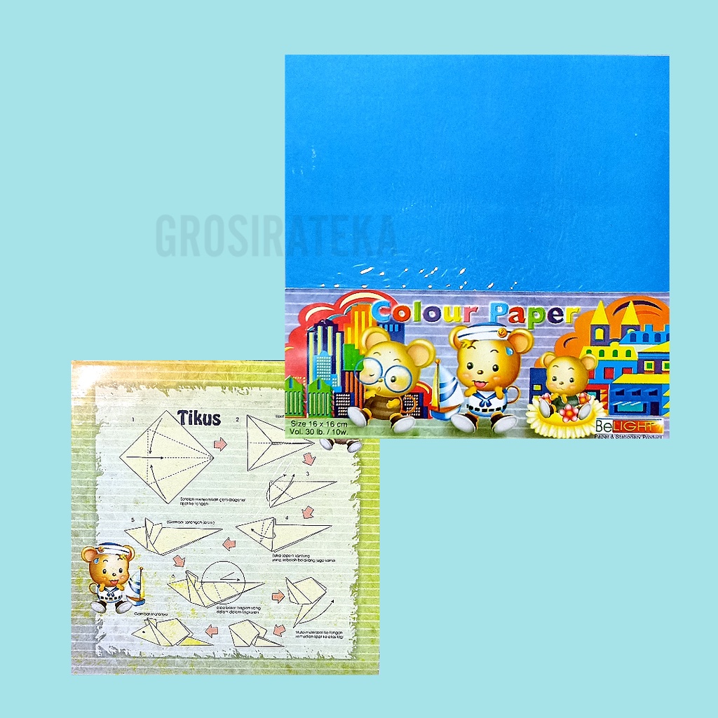 

Kertas Lipat, Paper Origami Warna 16 X 16 TIKUS