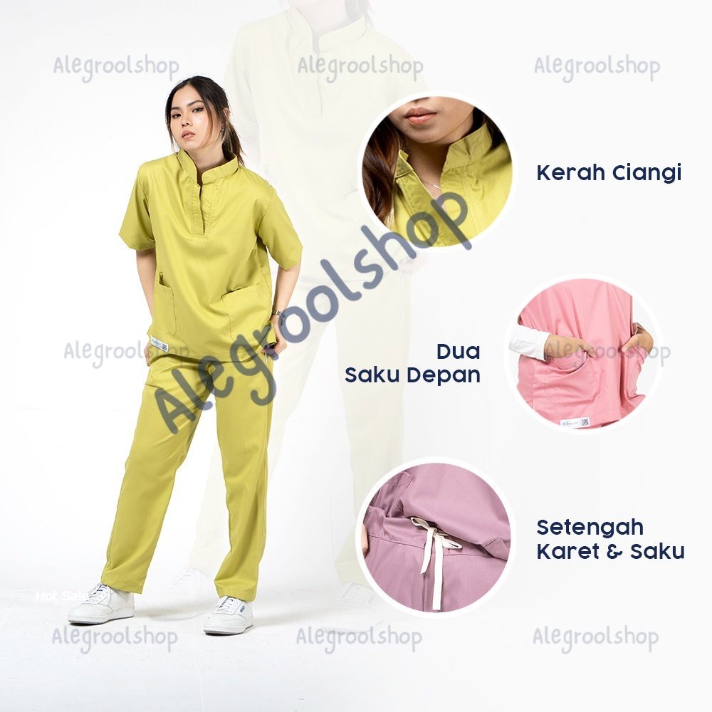 Doctor Scrub's set Baju OK Lengan Pendek Vol-II series 'Your Style'