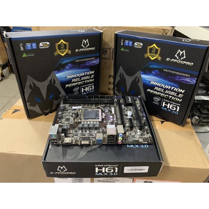 367 COMP MOTHERBOARD EFFOXPRO H61 USB 3.0 LGA 1155