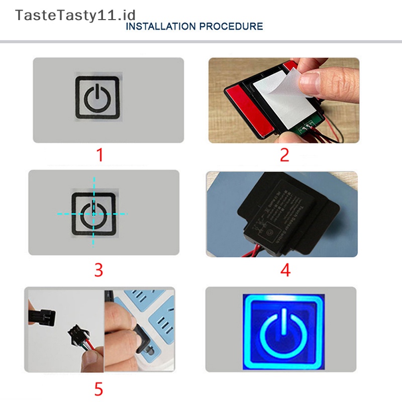Saklar switch sensor sentuh touch indu anti radiasi esty funikasty 12-24 switch untuk lampu cermin .