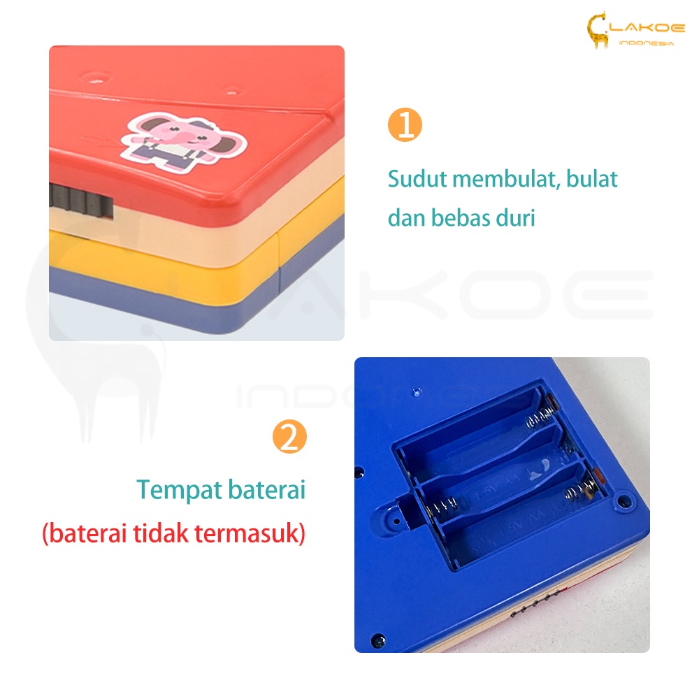 Lakoe Mainan Laptop Anak/Learning Machine Notebook Laptop Mainan Edukasi Anak/Laptop Mainan Mini