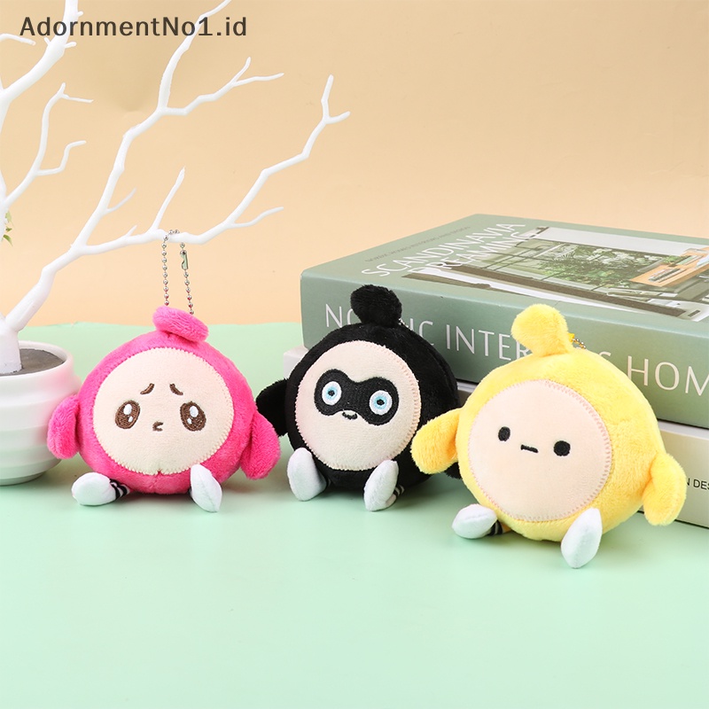 [AdornmentNo1] Telur lucu boneka Plush ransel Keyring Plush ulang tahun hadiah kecil hadiah lucu liontin