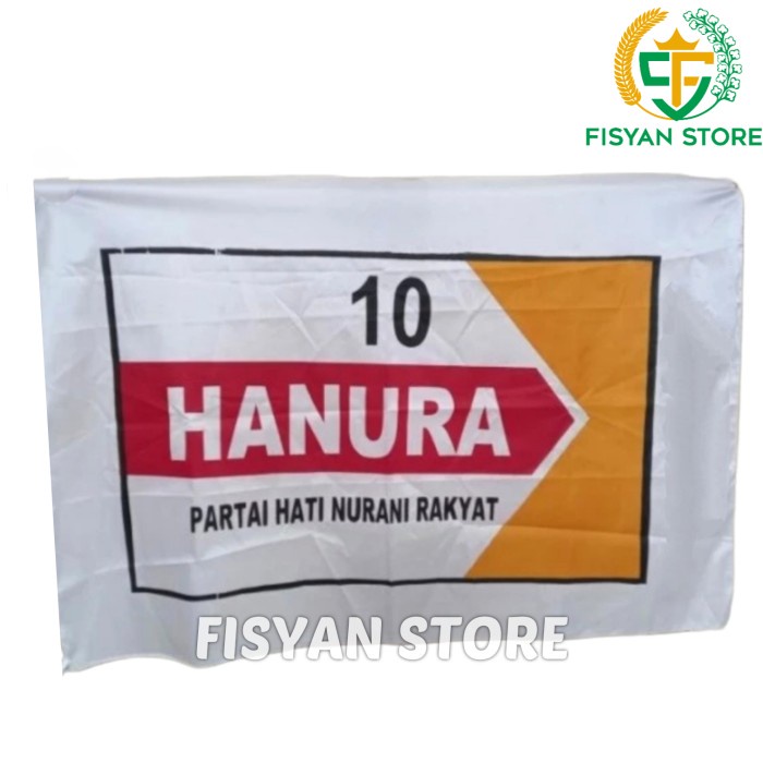 Bendera Partai Hati Nurani Rakyat | Bendera Hanura 60 x 90 CM (100 PCS)