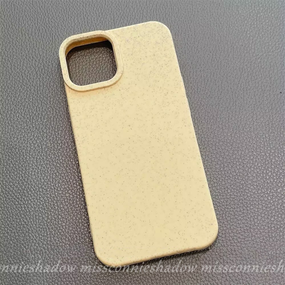 Bingkai Sederhana Kulit Merasa Warna Solid Casing Ponsel Kompatibel Untuk IPhone Xr14 12 11 13 Pro MAX 7Plus X 8Plus XS Max7 8 Plus Mewah Warna Solid Degradable Anti Jatuh Hard Cover