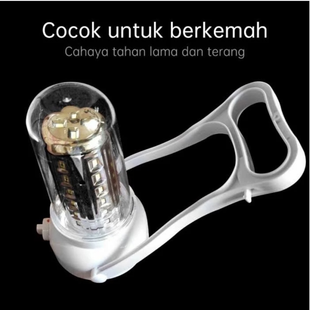 Lampu Emergengy Cas LUBY L 770 C Putih Baterai Rechargeable Ulang Lampu EMergency LED Camping 4 Watt Senter