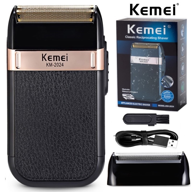KEMEI KM-2024 - Classic Reciprocating Shaver Alat Cukur Kumis Jenggot