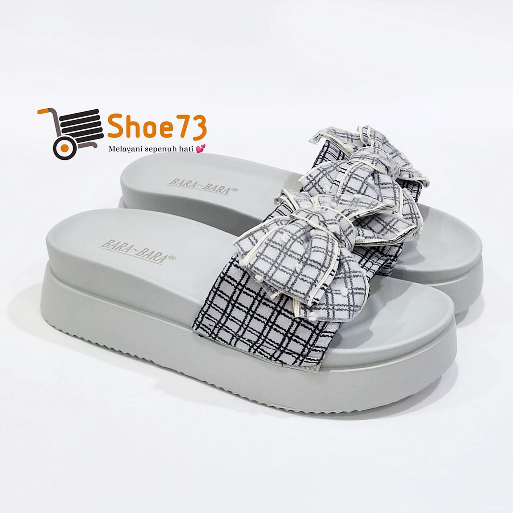 BARA-BARA 219 V-15 SIZE 36-40 ORIGINAL | Sandal Wedges Selop Jelly Pita Wanita | Sendal Kokop Impor