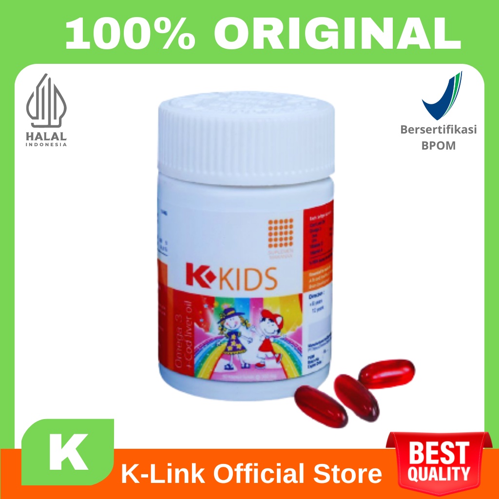 K Kids Omega 3 Anak K link Original Klink