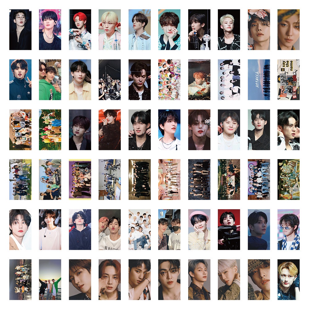 60pcs /set SEVENTEEN Stiker Foto Hand Book Luggage stickers Gambar Paster