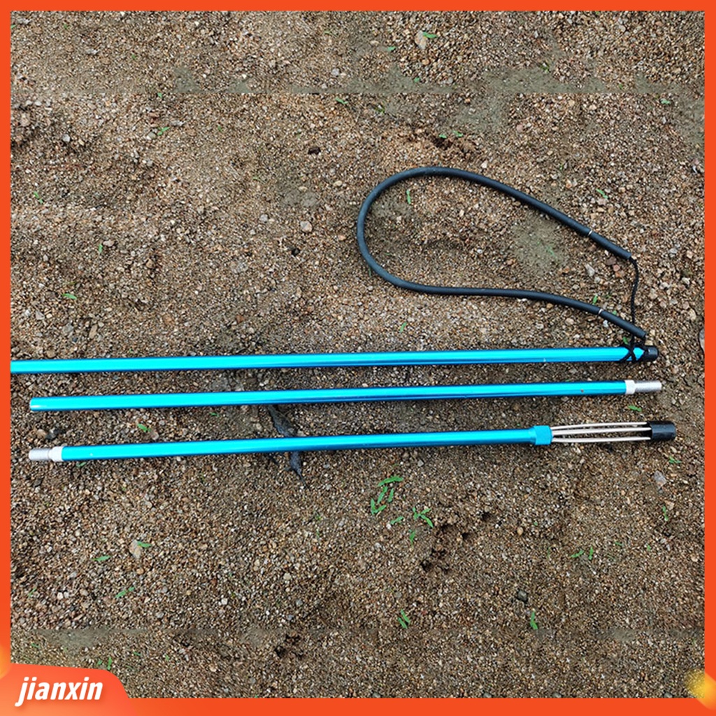 (In Stock) Portabel Dapat Dilepas Paduan Aluminium 3-piece Ikan Harpoon Gig Alat Pancing