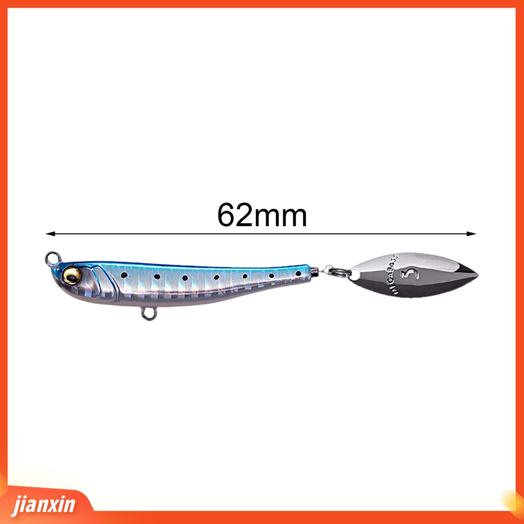 (In Stock) 62mm 30g Tengger Umpan 3D Mata Pengerjaan Halus Simulasi Universal Warna Cerah Anti-Pengaruh Multifungsi Bergaris Bass Umpan Palsu Untuk Air Asin