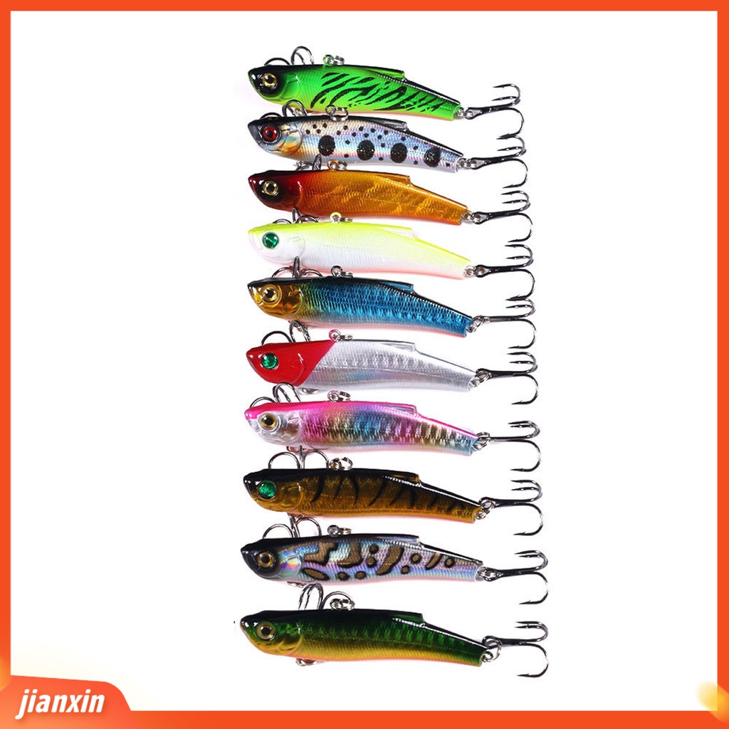 (In Stock) 7cm /18g Umpan Bionik 3D Simulasi Fisheye Simulasi Treble Hook Angling Umpan Keras VIB Dikaitkan Umpan Memancing Luar Ruangan