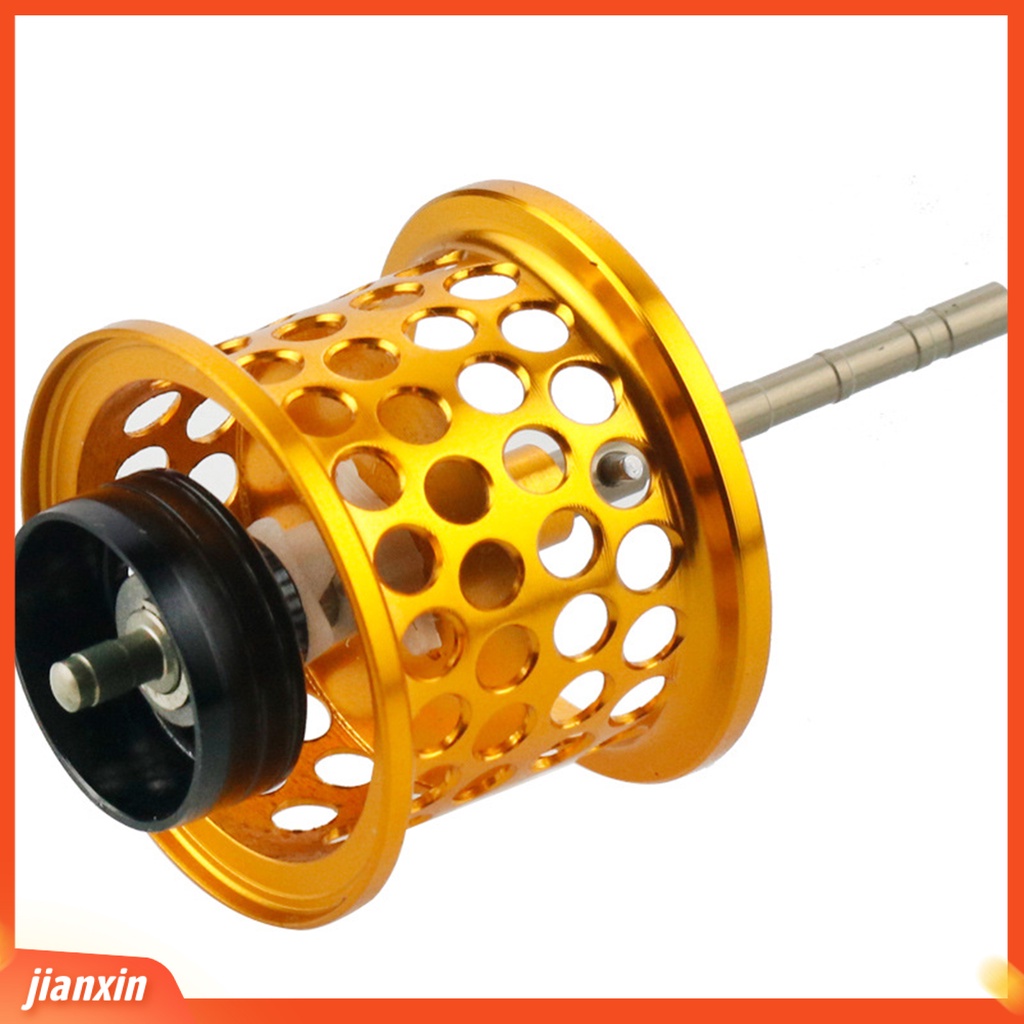 (In Stock) Hollow Fishing Reel Cup Bulat Lubang Aluminium Alloy Spool Micro Super Ringan Roda DIY Aksesori Untuk Outdoor