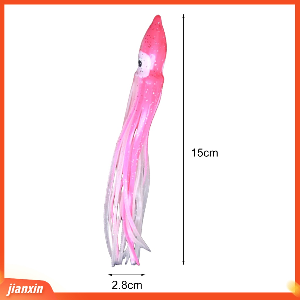 (In Stock) Umpan Pancing Eye-catching Ketangguhan Tinggi Rok Cumi Metal Alat Pemikat Air Asin Untuk Danau