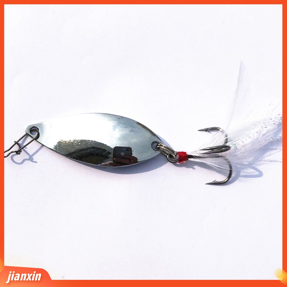 (In Stock) 4.5 cm Logam Mini Memancing Buatan Sendok Umpan Wobbler Ikan Renang Umpan Tackle