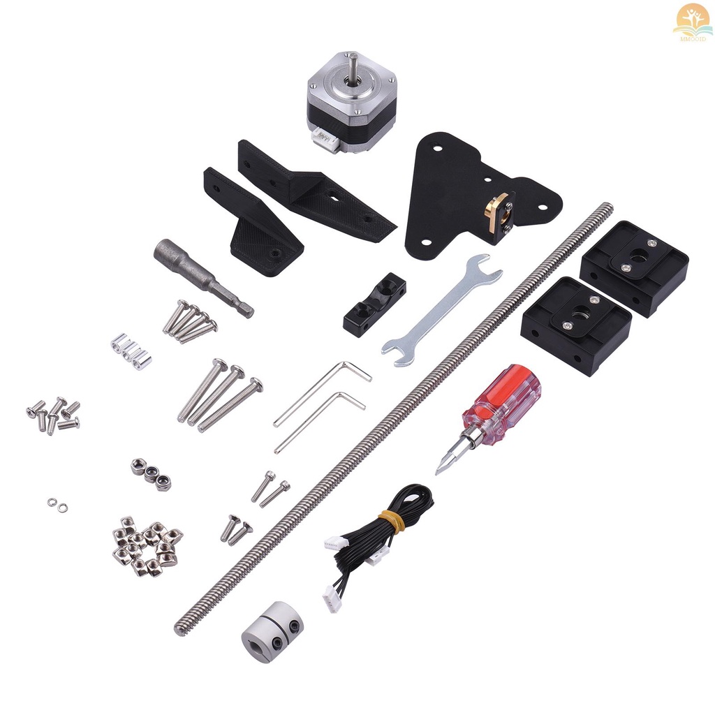 In Stock Dual Z Axis Lead Screw Upgrade Kit 42-34 Stepper Motor 365mm T8 Lead Screw Untuk Creality Ender-3 Ender-3S Ender-3 Pro 3D Printer