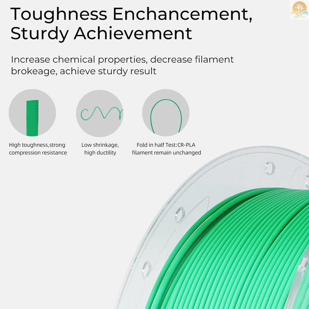 In Stock Creality Ender-PLA Filament for Ender Series CR Series Semua FDM Creality 3D Printer Aliran Halus Ketangguhan Tinggi No Warp 1.75mm 1kg /2.2lbs Filamen Akurasi Dimensi+/-0.