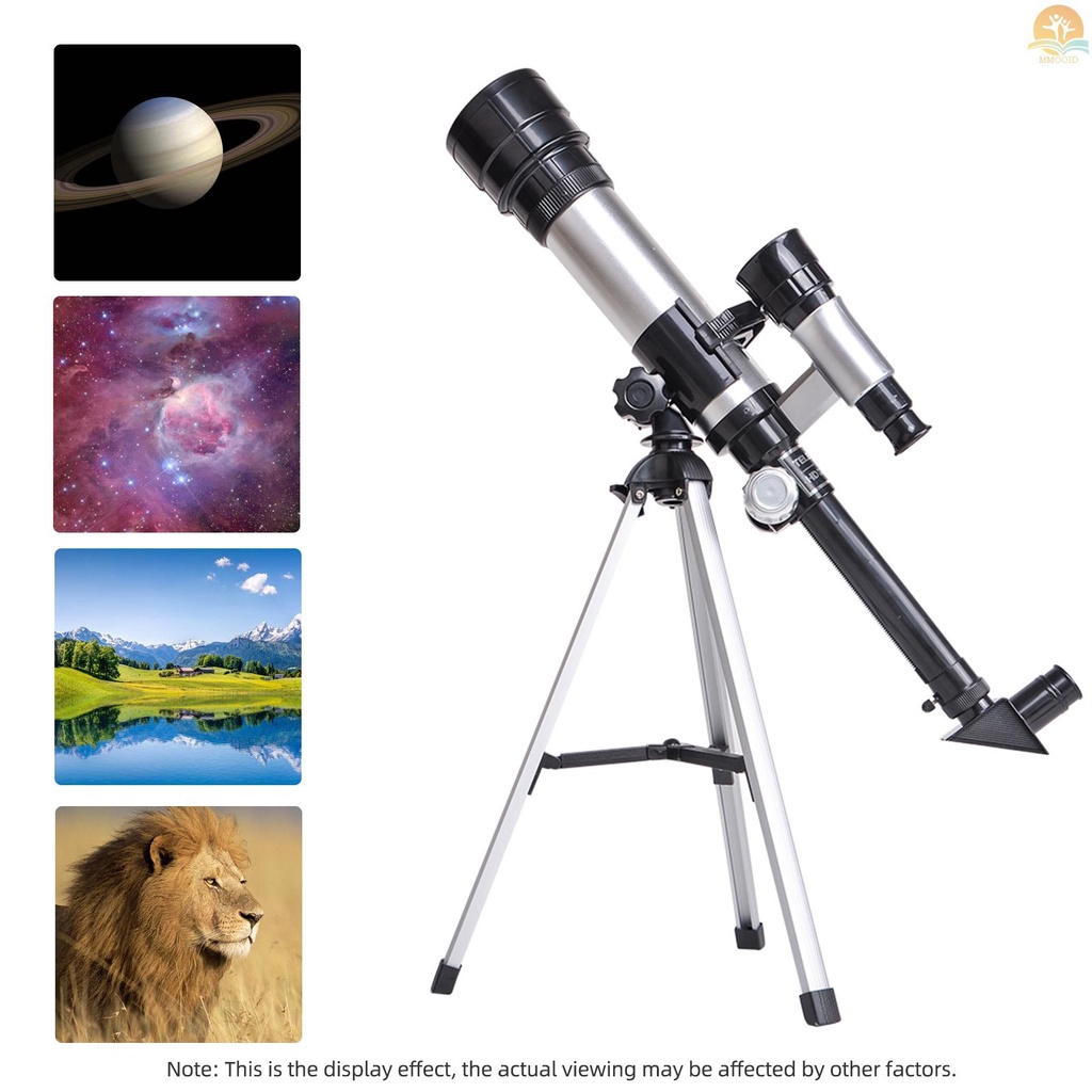 In Stock Teleskop Untuk Anak-Anak Dewasa Pemula 50mm Paduan Aperture Astronomi Refraktor Telescope 100mm Lensa Objektif Pembesaran 60x Dengan Adjustable Tripod Finder Scope Compass