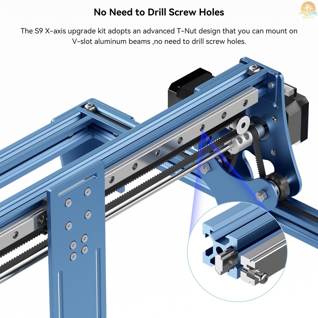 In Stock SCULPFUN S6 /S6PRO/S9 X-axis Linear Guide Upgrade Kit Presisi Tinggi Industrial Grade Instalasi Langsung Tanpa Bor