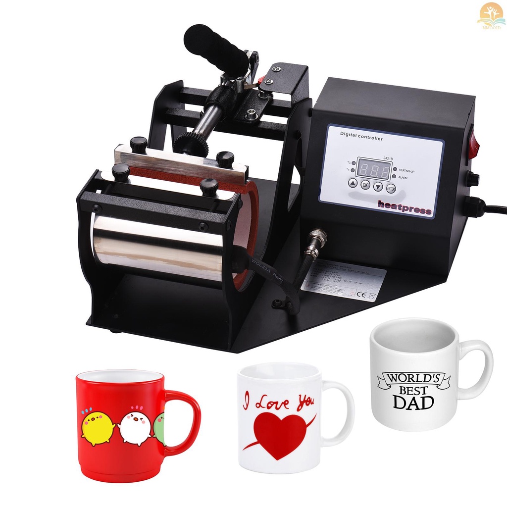 In Stock Mug Heat Press Machine 11oz Heat Transfer Sublimation Printing Mesin DIY Dengan Display Digital Untuk Mug Cangkir