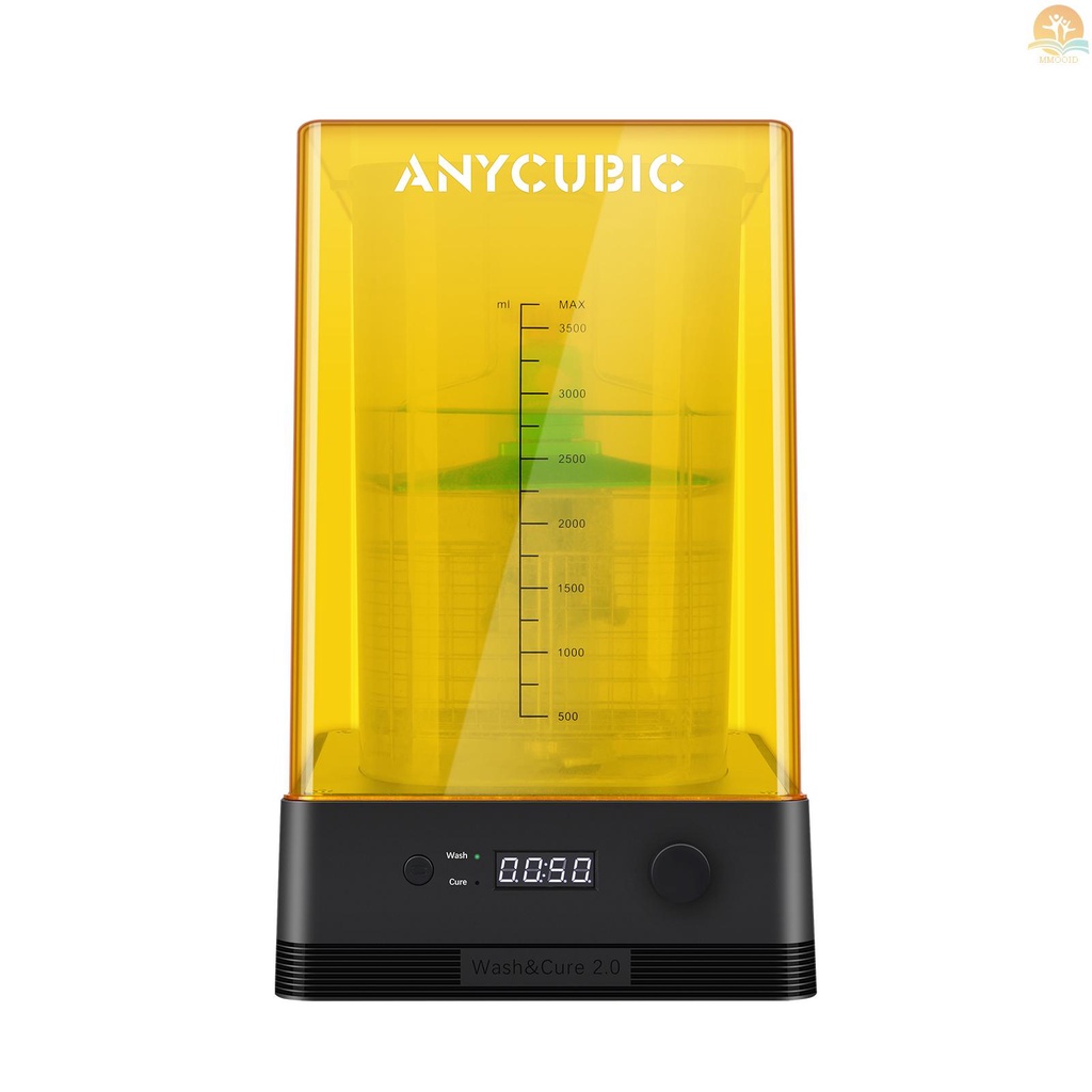 In Stock ANYCUBIC Wash &amp; Cure 2.0 Upgraded 2in1 Wash and Cure Machine for Mars Photon Photons LCD SLA DLP 3D Printer Model UV Rotary Time Adjustment Curing Resin Box 225x235x365